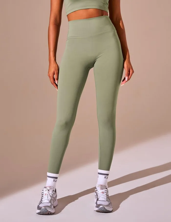 Women Kaiia Sculpt Leggings Khaki Khaki Public Desire Kaiia The Label