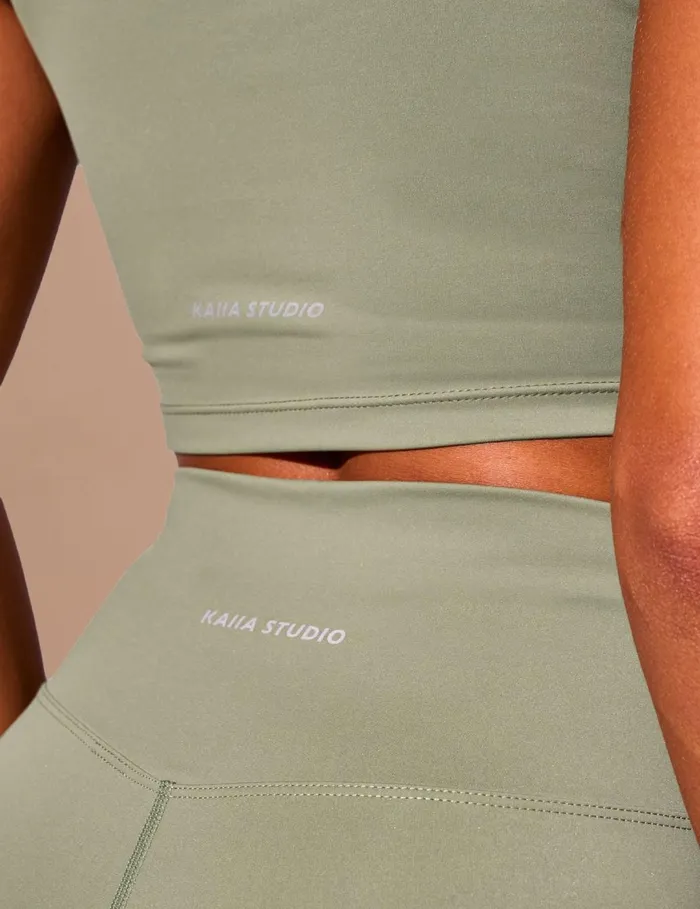 Women Kaiia Sculpt Leggings Khaki Khaki Public Desire Kaiia The Label