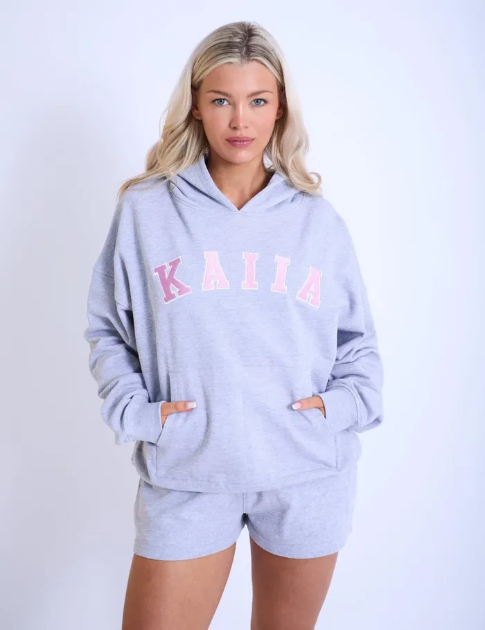 Women Kaiia Slogan Oversized Hoodie Grey Marl and Pink Marl Public Desire Sweatshirt and Hoodies Women Kaiia Slogan Oversized Hoodie Grey Marl and Pink Marl Public Desire Sweatshirt and Hoodies
