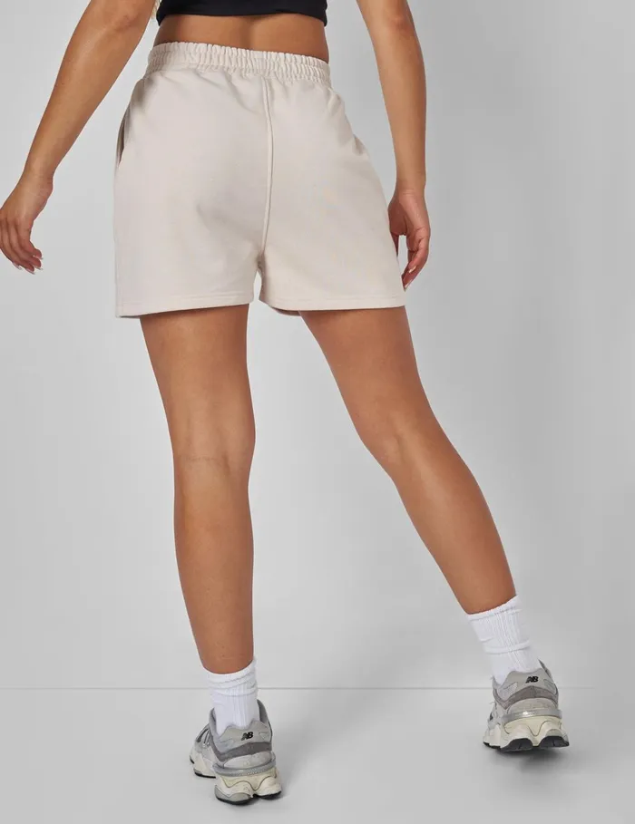 Women Kaiia Slogan Relaxed Sweat Short Cream Neutral Public Desire Shorts