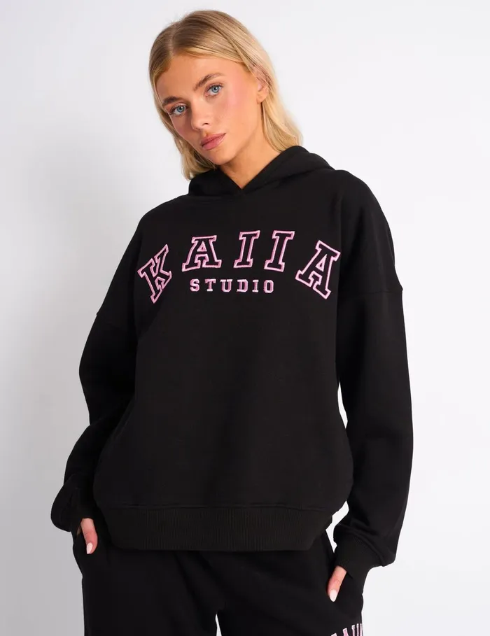 Women Kaiia Sport Oversized Hoodie Black and Pink Pink Public Desire Tailoring Women Kaiia Sport Oversized Hoodie Black and Pink Pink Public Desire Tailoring