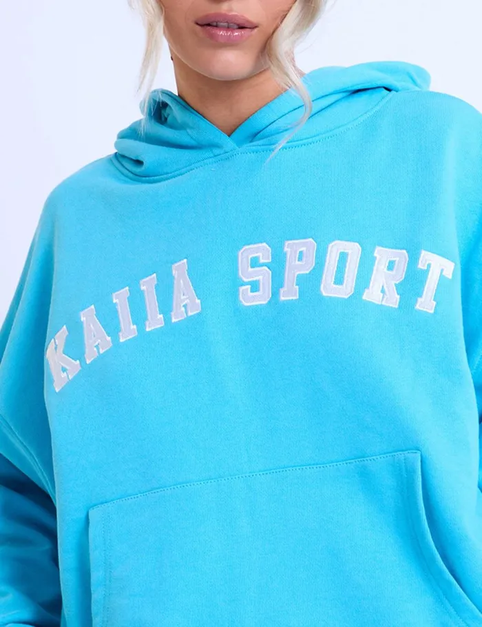 Women Kaiia Sport Oversized Hoodie Turquoise Turquiose Public Desire Sweatshirt and Hoodies