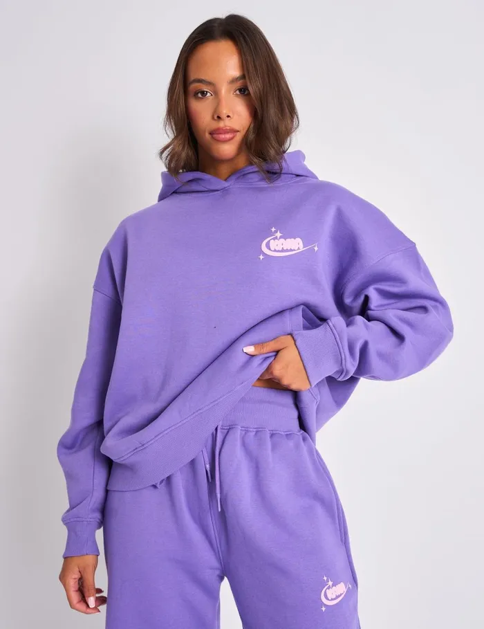 Women Kaiia Star Graphic Oversized Hoodie Purple Purple Public Desire Sweatshirt and Hoodies Women Kaiia Star Graphic Oversized Hoodie Purple Purple Public Desire Sweatshirt and Hoodies