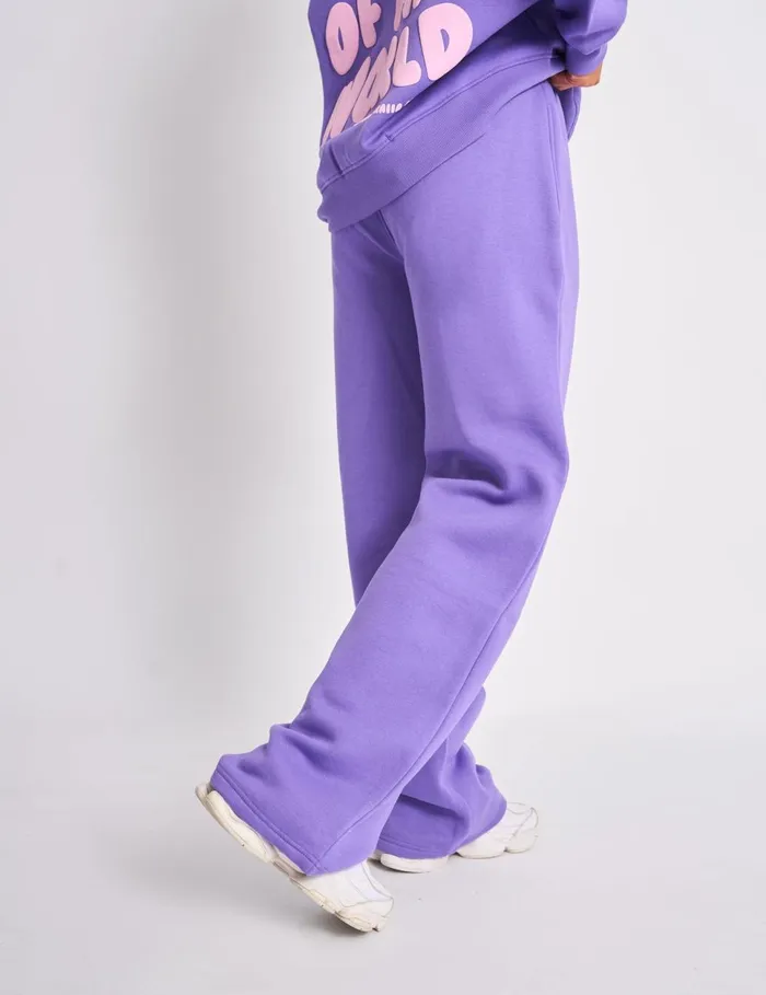 Women Kaiia Star Wide Leg Joggers Purple Purple Public Desire Jogger and Leggings