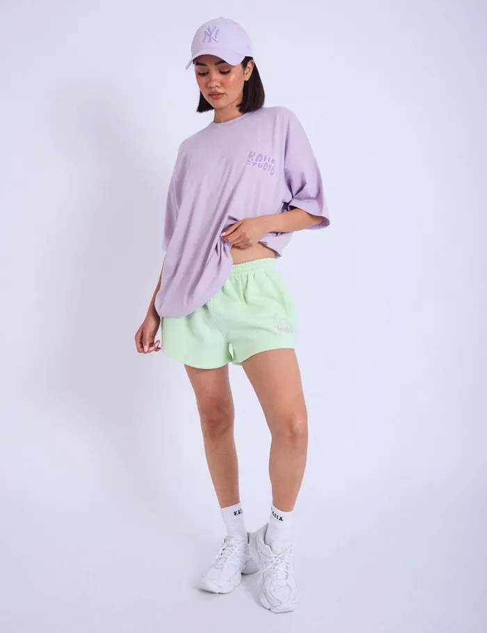 Women Kaiia Studio Bubble Logo Oversized Tshirt Lilac Lilac Public Desire Tops