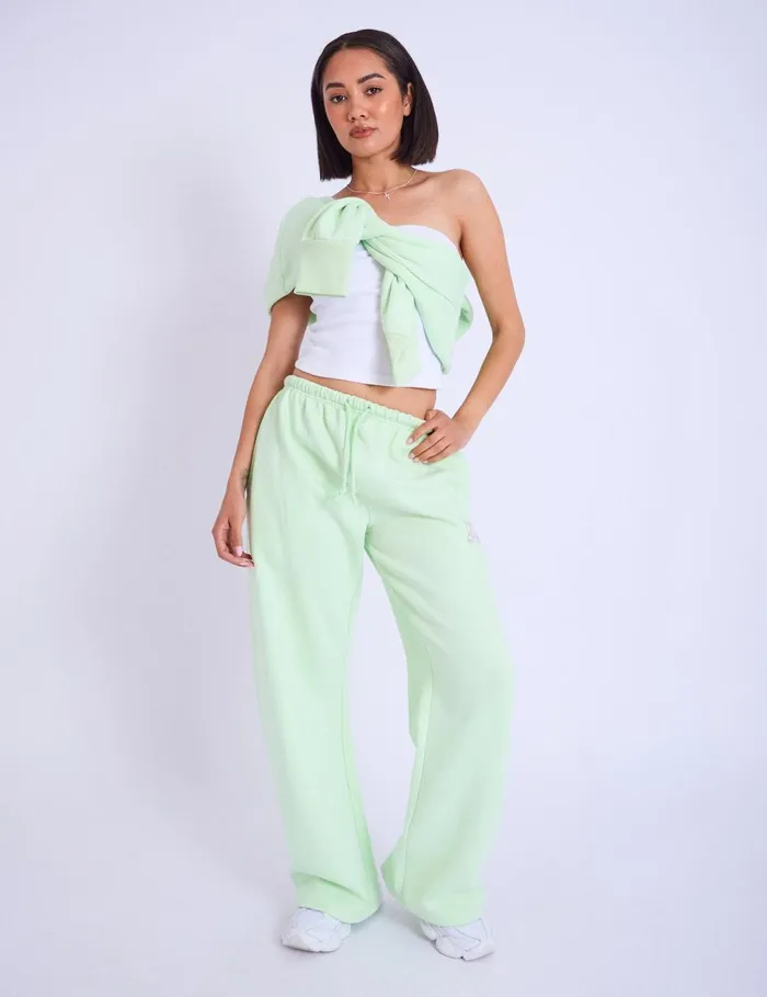 Women Kaiia Studio Bubble Logo Wide Leg Joggers Lime Public Desire Jogger and Leggings Women Kaiia Studio Bubble Logo Wide Leg Joggers Lime Public Desire Jogger and Leggings
