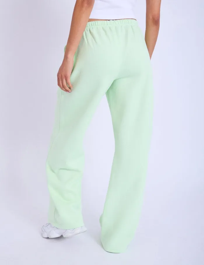 Women Kaiia Studio Bubble Logo Wide Leg Joggers Lime Public Desire Jogger and Leggings