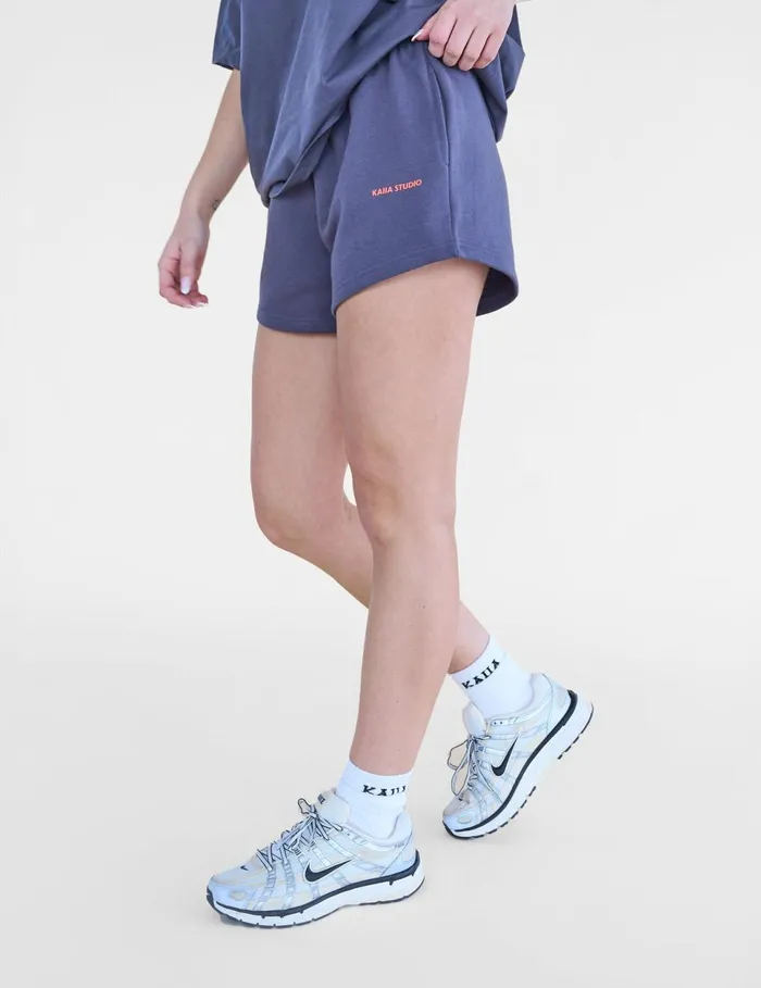 Women Kaiia Studio Mini Sweat Shorts Charcoal Grey Public Desire Shorts