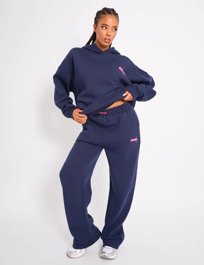 Women Kaiia Studio Ombre Oversized Hoodie Navy Navy Public Desire Tailoring