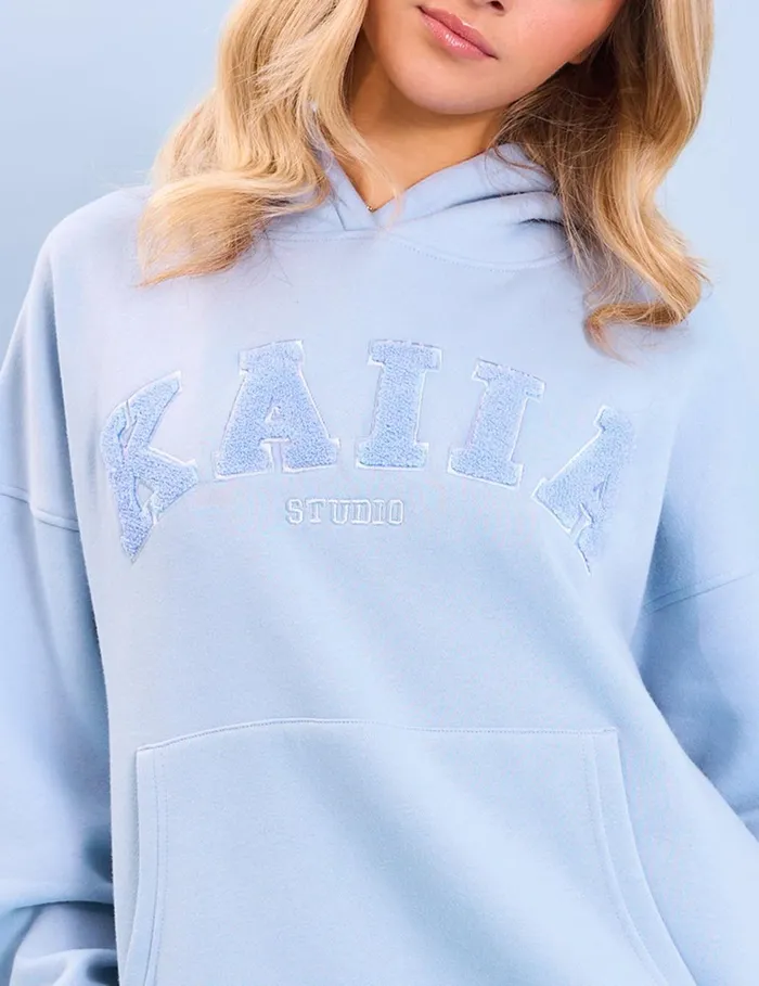 Women Kaiia Studio Oversized Light Blue Hoodie Blue Public Desire View All Clothing