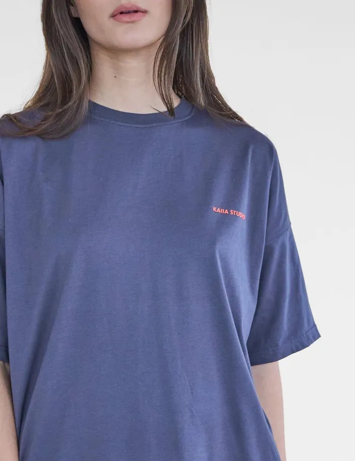 Women Kaiia Studio Oversized Tshirt Charcoal Grey Public Desire Tops