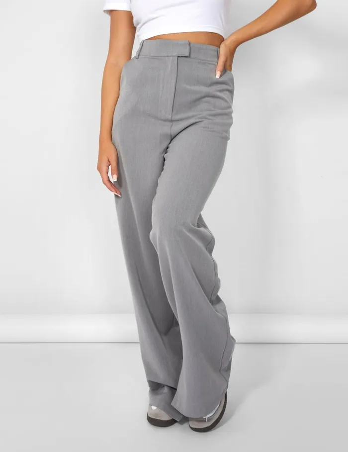 Women Kaiia Tailored Trousers Grey Grey Public Desire Two Piece Sets
