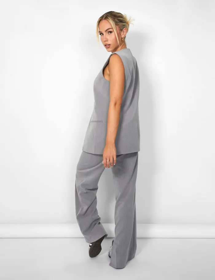 Women Kaiia Tailored Trousers Grey Grey Public Desire Two Piece Sets