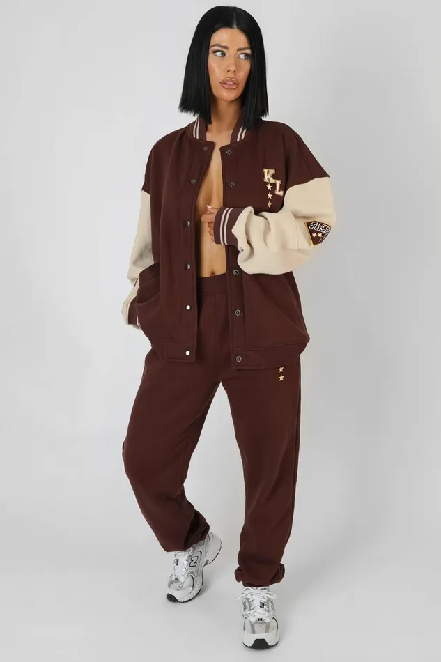 Women Kaiia Varsity 90039s Jogger Chocolate Kaiia Brown Public Desire Jogger and Leggings Women Kaiia Varsity 90039s Jogger Chocolate Kaiia Brown Public Desire Jogger and Leggings