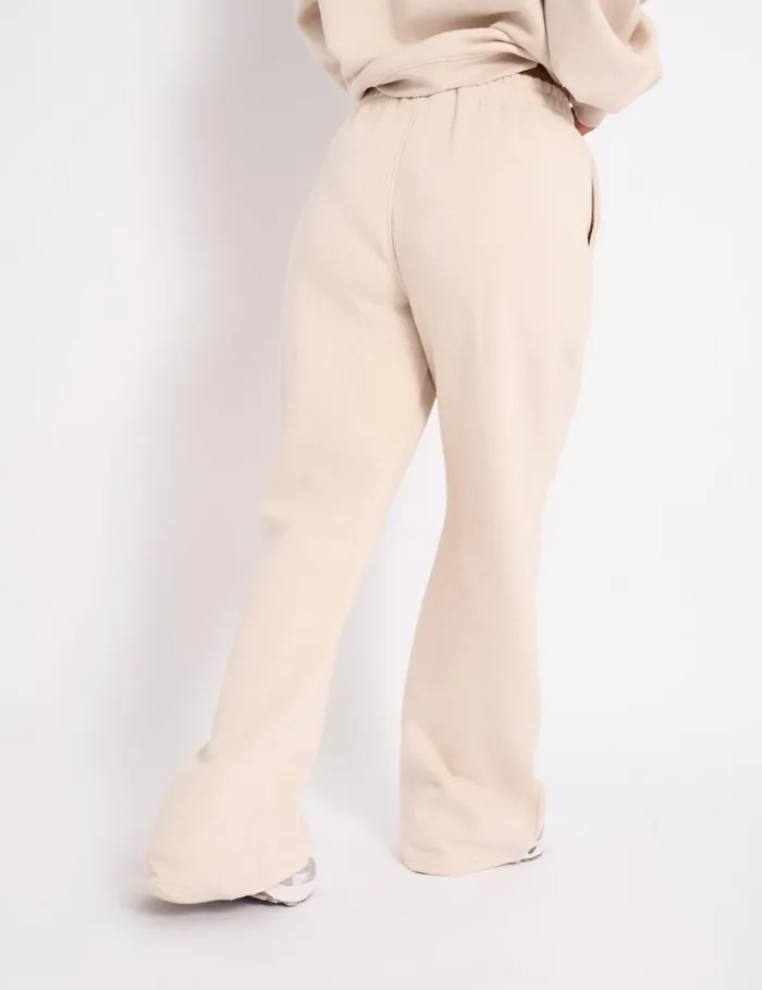 Women Kaiia Wide Leg Sweat Pants Cream Cream Public Desire Tailoring