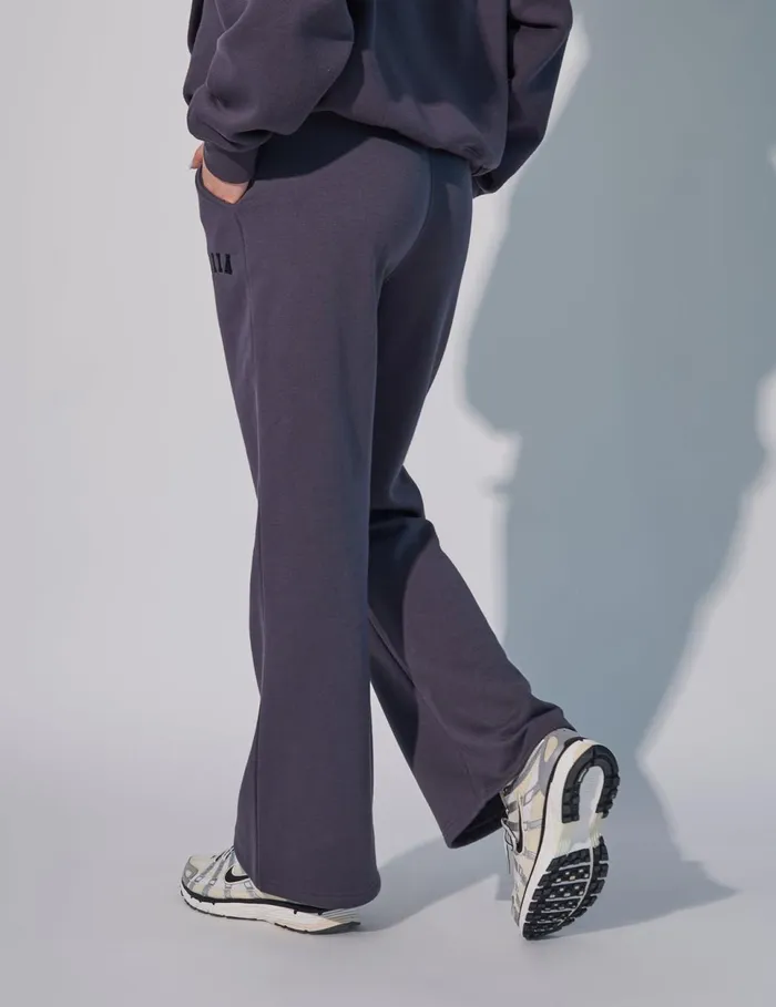 Women Kaiia Wide Leg Sweat Pants In Dark Grey Grey Public Desire Two Piece Sets