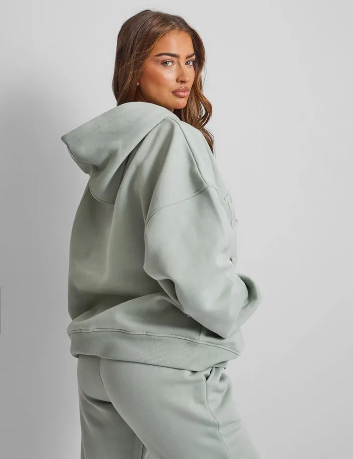 Women Kaiia Wide Leg Sweat Pants In Sage Green Green Public Desire Two Piece Sets