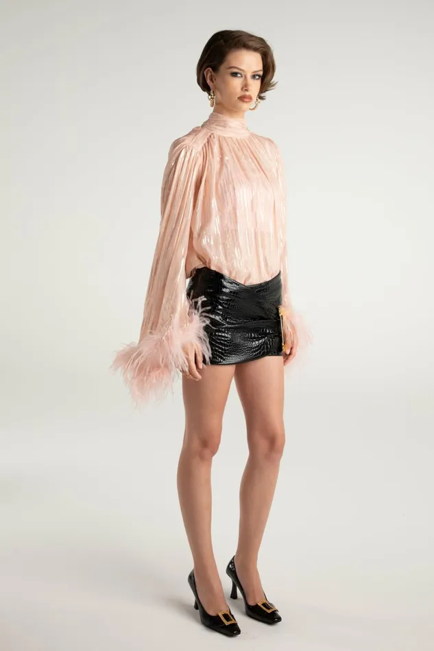 Women Keira Feather Top Nana Jacqueline Tops