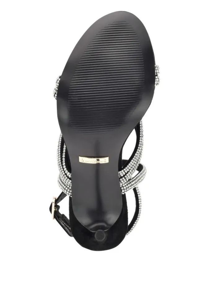 Women Kentas Strappy Sandal Blk Suede Marciano Shoes
