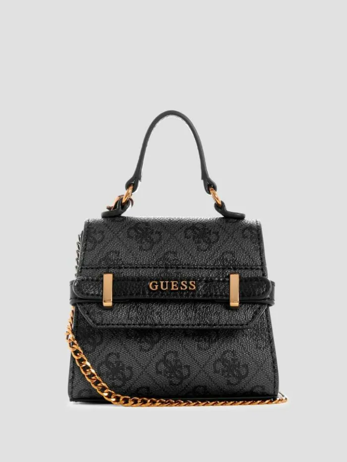 WomenKids GUESS Handbags Sestri Quattro G Micro Mini Satchel Cloud Wash
