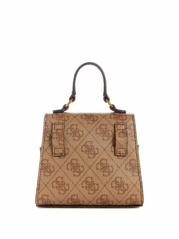 WomenKids GUESS Handbags Sestri Quattro G Micro Mini Satchel Light Vintage