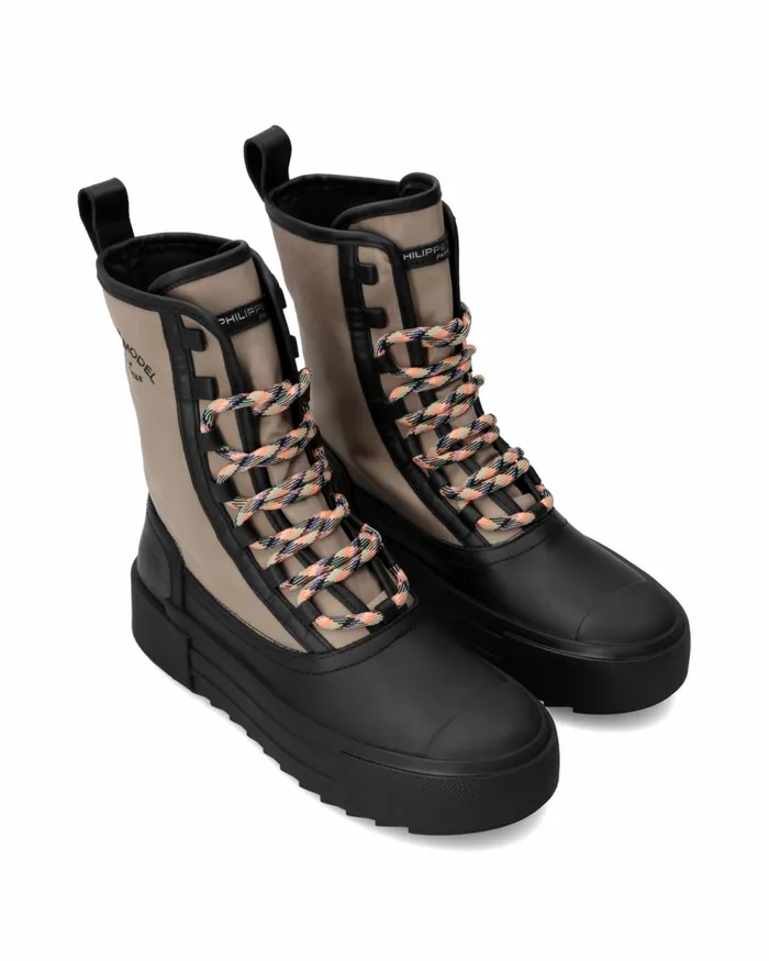 WomenKids Paris Haute Sneakers BrownBlack ShoesParis Philippe Model Paris Hybrid