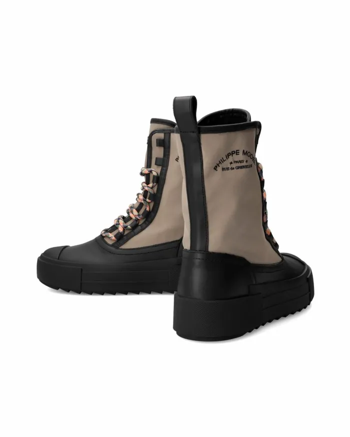 WomenKids Paris Haute Sneakers BrownBlack ShoesParis Philippe Model Paris Hybrid