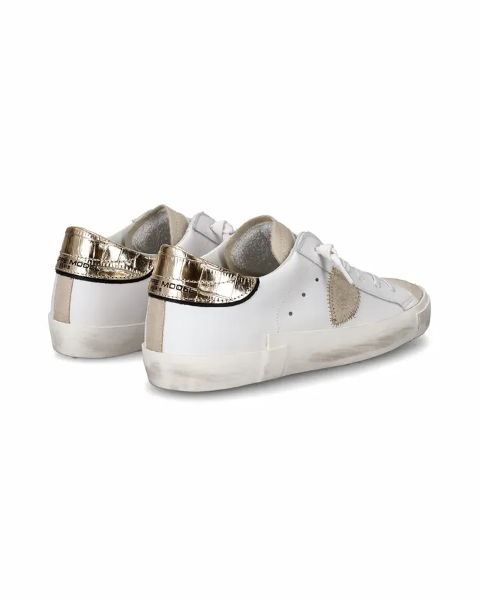 WomenKids Prsx Sneakers WhiteGold Shoes Paris Philippe Model Paris Minimal