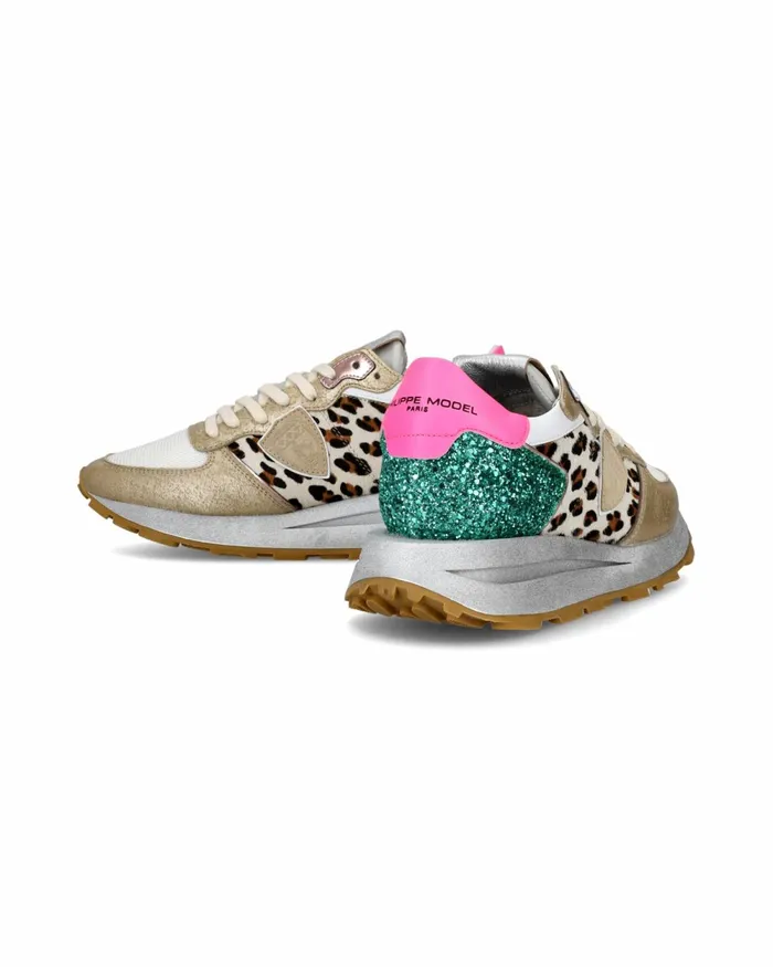 WomenKids Tropez Haute Sneakers WhiteFuchsia Casual Shoes Philippe Model Paris Casual