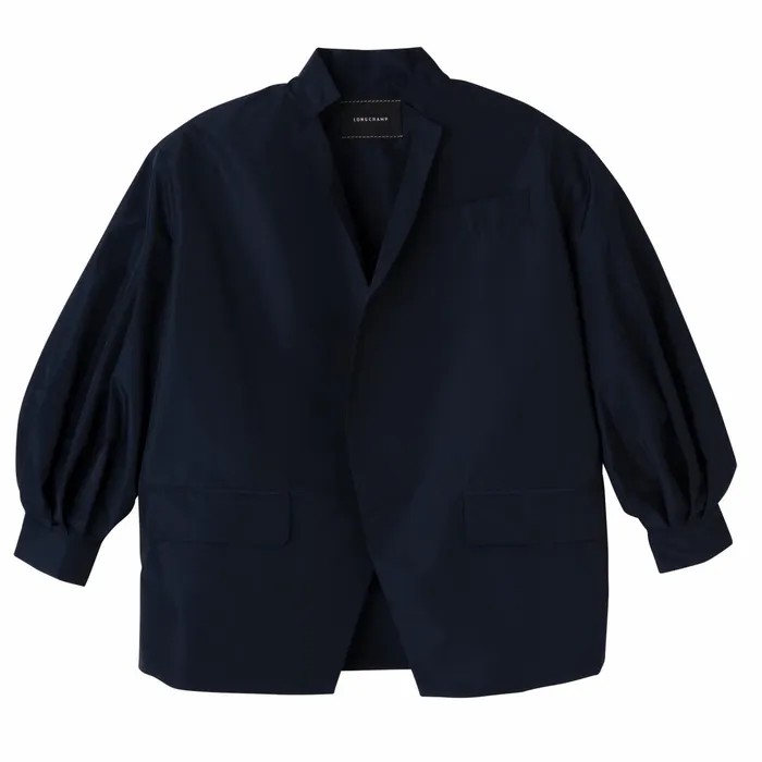 Women Kimono Jacket Navy Longchamp Coats and Jackets