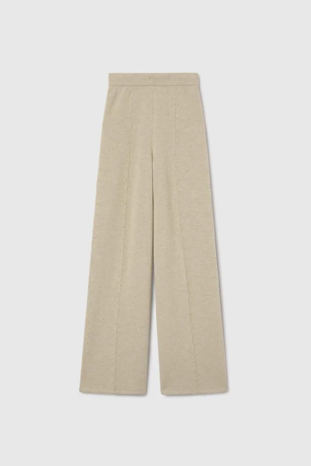 Women Knitwear Ermanno Scervino Cashmere Taupe Palazzo Pants 8211 Ermanno Scervino Taupe Women Knitwear Ermanno Scervino Cashmere Taupe Palazzo Pants 8211 Ermanno Scervino Taupe