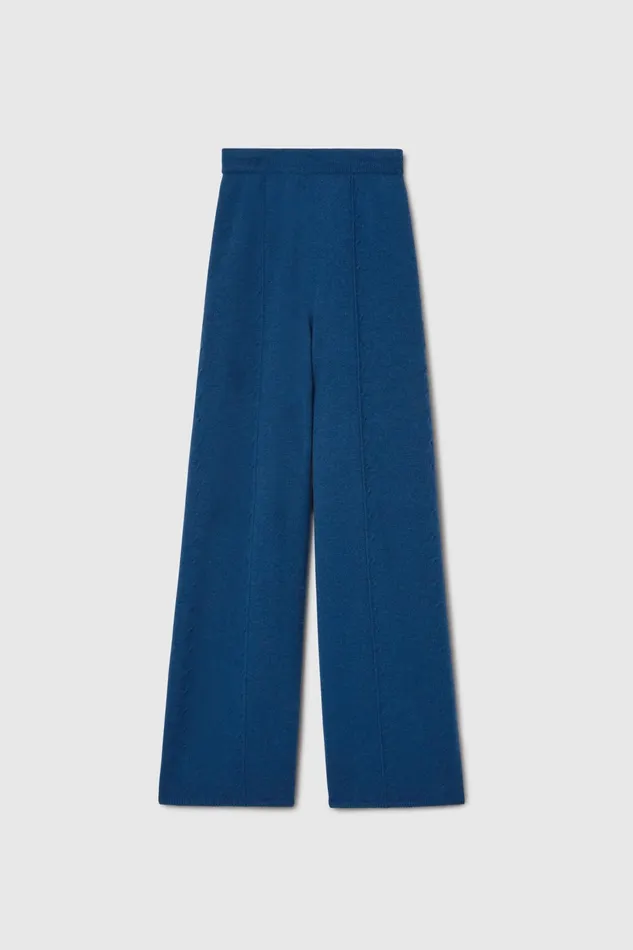 Women Knitwear Ermanno Scervino Cashmere Taupe Palazzo Pants 8211 Ermanno Scervino Taupe