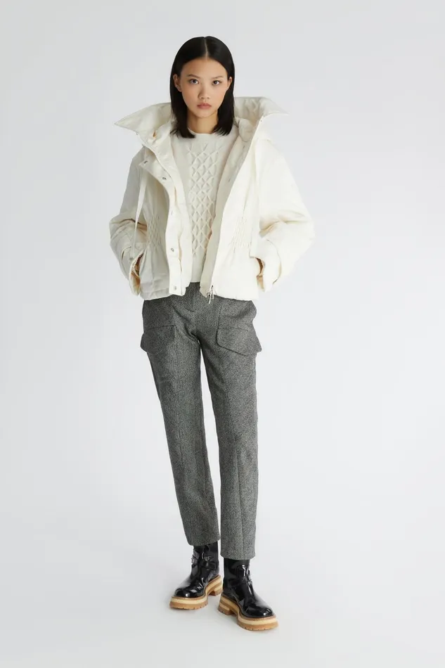 Women Knitwear Ermanno Scervino Designer White Sweater With Hand Knitted Detail 8211 Ermanno Scervino White