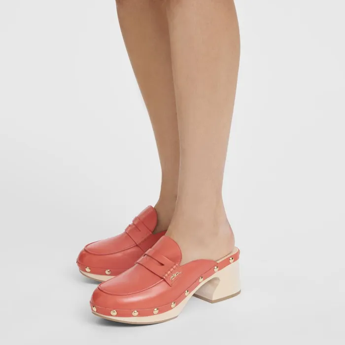 Women La Cigale Clogs Strawberry Longchamp Sandals