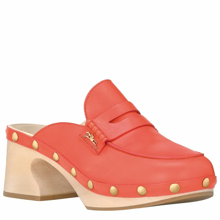 Women La Cigale Clogs Strawberry Longchamp Sandals