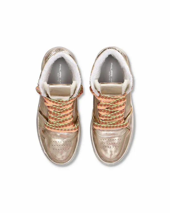 Women La Grande High Sneakers Platinum Shoes Philippe Model Paris Street