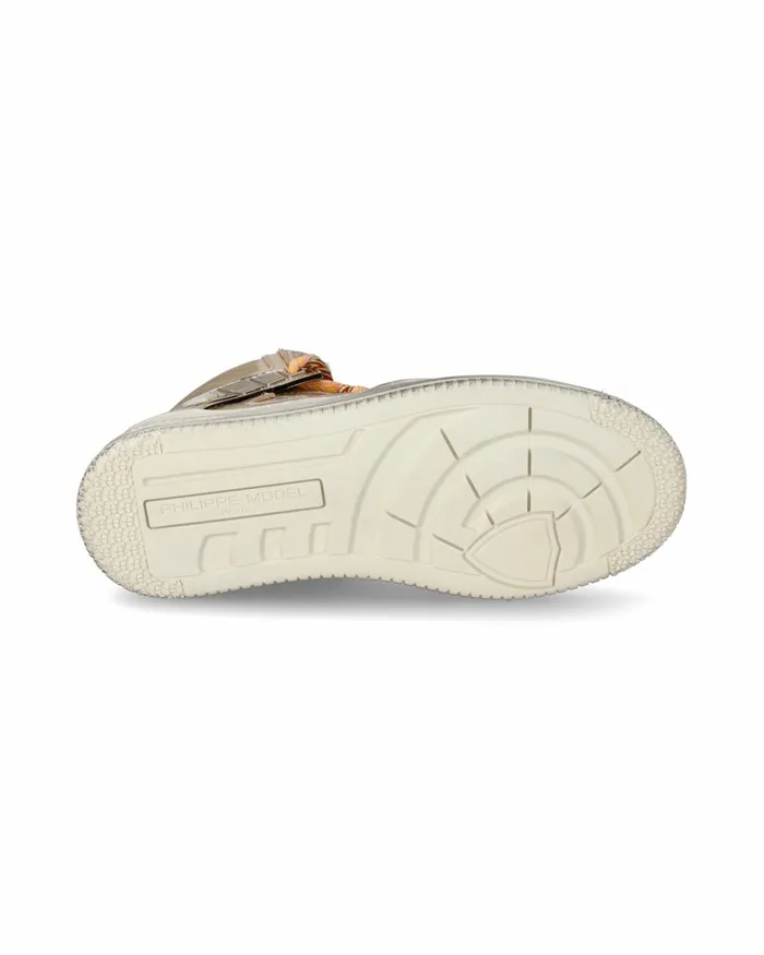 Women La Grande High Sneakers Platinum Shoes Philippe Model Paris Street