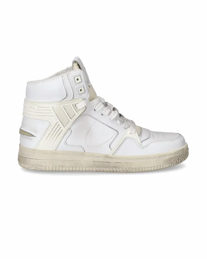 Women La Grande High Sneakers White Shoes Philippe Model Paris Street
