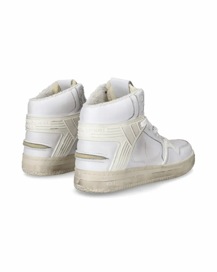Women La Grande High Sneakers White Shoes Philippe Model Paris Street