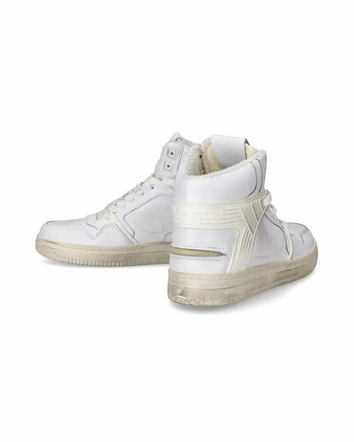 Women La Grande High Sneakers White Shoes Philippe Model Paris Street