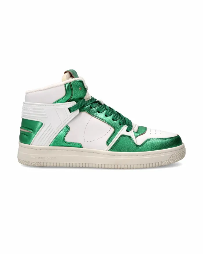 Women La Grande Sneakers WhiteGreen Shoes Philippe Model Paris Street