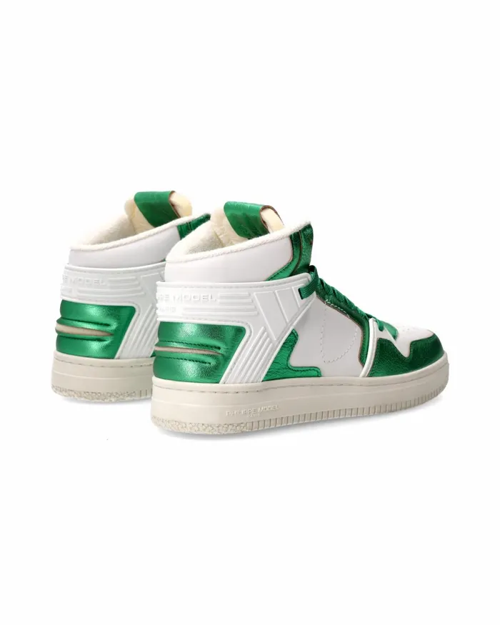 Women La Grande Sneakers WhiteGreen Shoes Philippe Model Paris Street