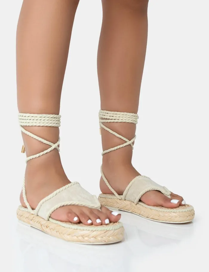 Women LAGUNA BEACH CREAM TOWELLING FLIP FLOP RAFFIA SANDALS Neutral Public Desire Holiday Women LAGUNA BEACH CREAM TOWELLING FLIP FLOP RAFFIA SANDALS Neutral Public Desire Holiday