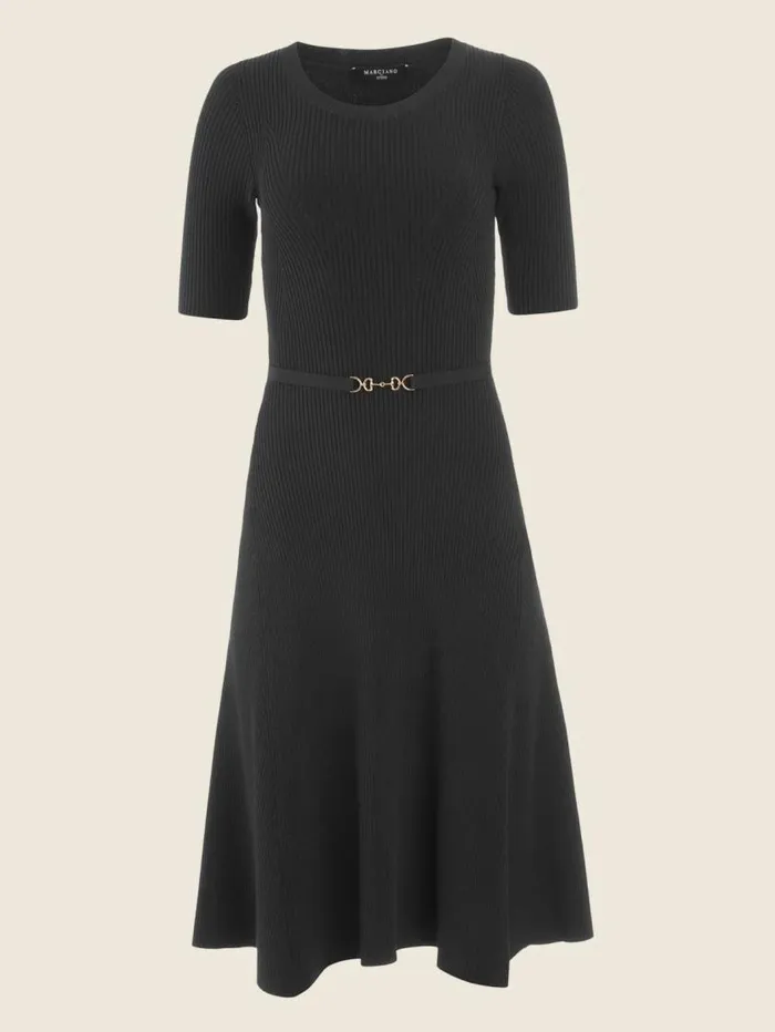 Women Laila Ribbed Sweater Dress Chenille Green Marciano Dresses Women Laila Ribbed Sweater Dress Chenille Green Marciano Dresses