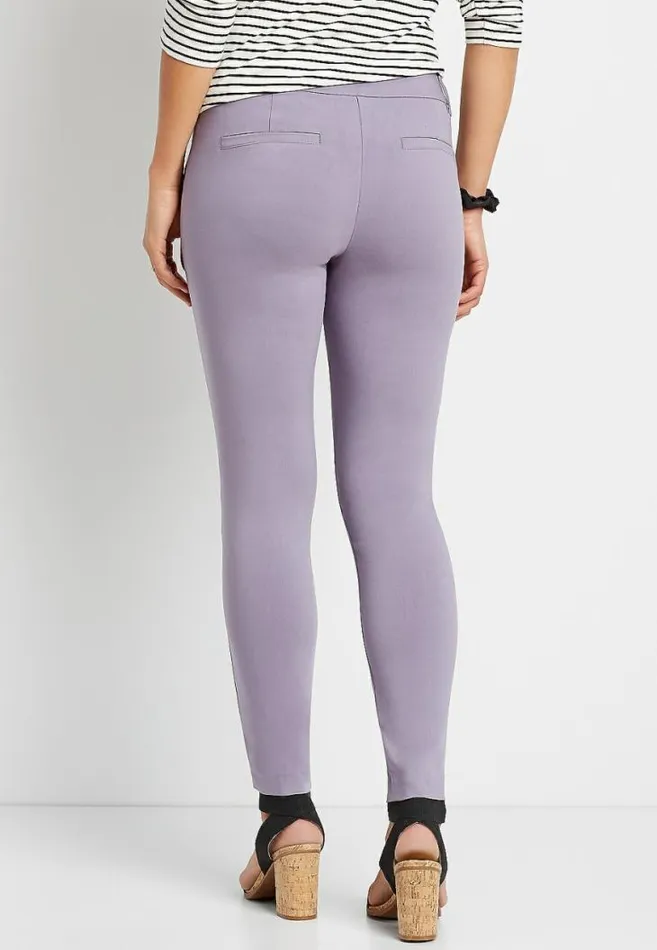 Women Lavender Bengaline Skinny Ankle Pant Maurices Bottoms