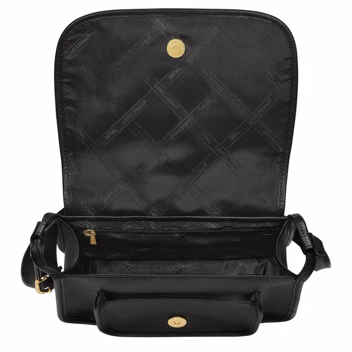 Women Le Foulonn M Crossbody Bag Black Longchamp Crossbody Bags