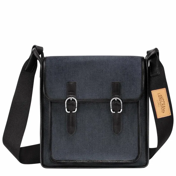 Women Le Foulonn M Crossbody Bag Navy Longchamp Crossbody Bags
