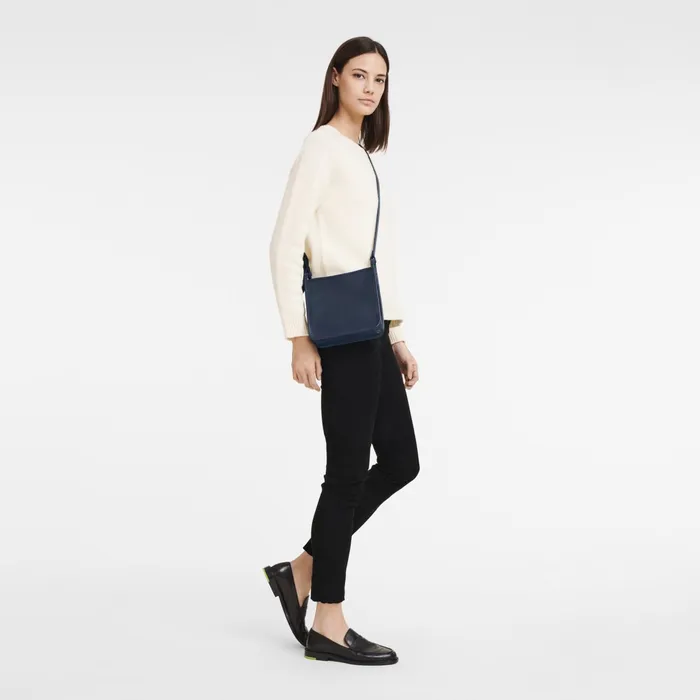 Women Le Foulonn S Crossbody Bag Navy Longchamp Crossbody Bags