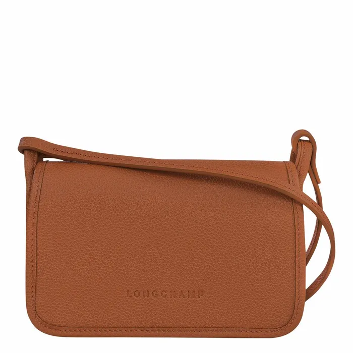 Women Le Foulonn XS Clutch Caramel Longchamp Leather Clutches