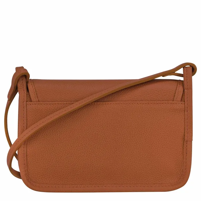 Women Le Foulonn XS Clutch Caramel Longchamp Leather Clutches
